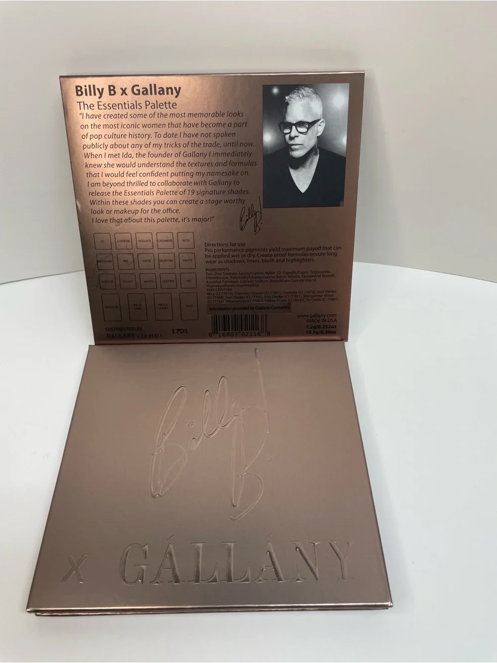 Billy B Gallany Eyeshadow Palette - Multi Finish Shades